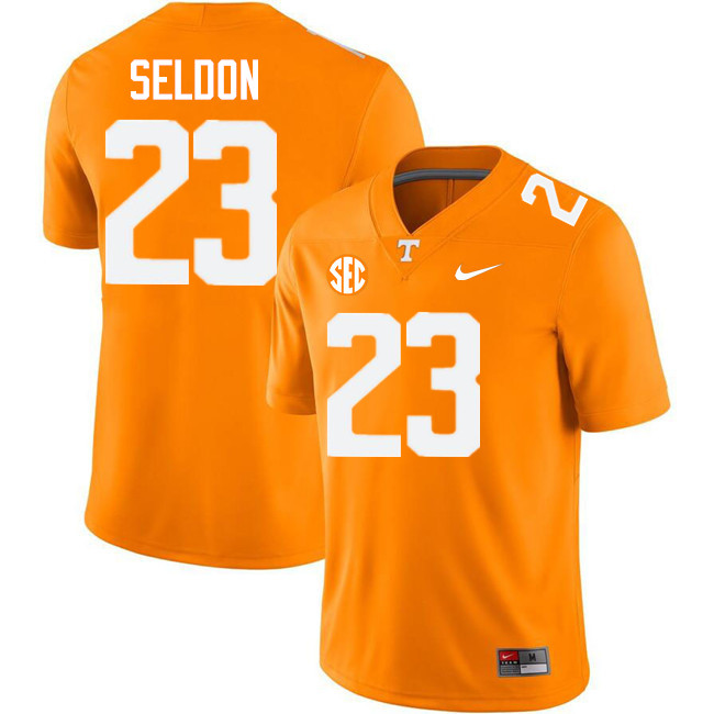 Cameron Seldon Tennessee Jersey,Tennessee Volunteers #23 Cameron Seldon College Jersey-Orange